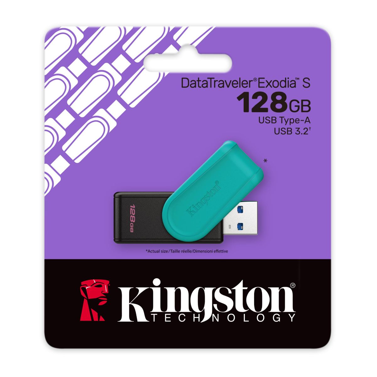 Kingston DataTraveler Exodia S 128GB USB 3.2 Gen 1 Pen Drive