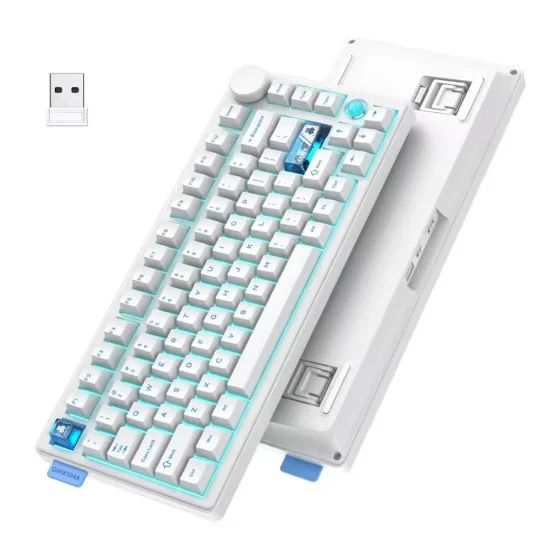 Onikuma MT706 Tri Mode RGB Hot Swap (Customizable Linear Switches) Mechanical Gaming Keyboard