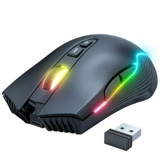 Onikuma CW905 3600 DPI Wireless Gaming Mouse 7 Buttons Design RGB
