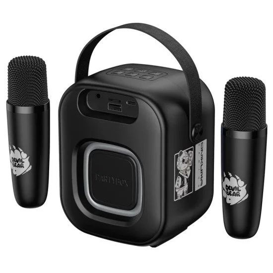 ONIKUMA L7 K Song RGB Light Bluetooth-compatible Speaker Dual Wireless Microphone