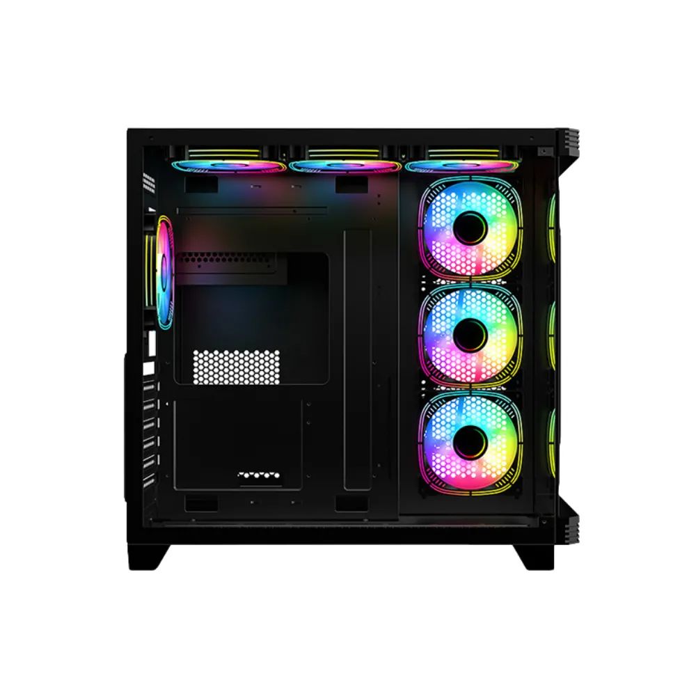 PC Power Void Infinity X3 7 ARGB Infinity Fans Gaming Case Black