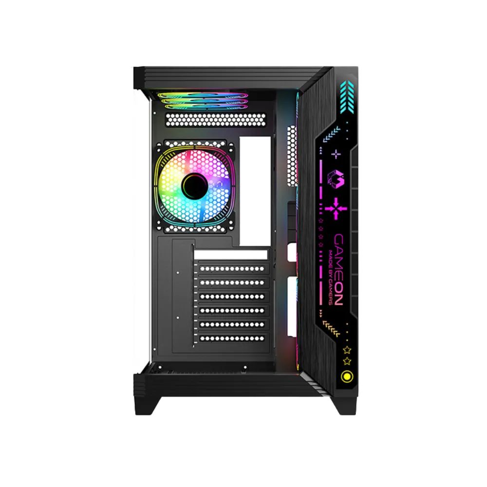 PC Power Void Infinity X3 7 ARGB Infinity Fans Gaming Case Black