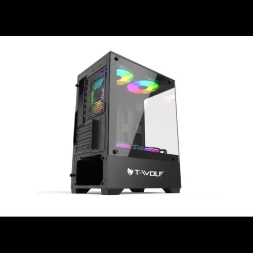 T-WOLF ICE COOLER+5 ARGB FAN(REST+ MB CONNECT) BLACK