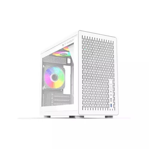 T-Wolf XPLENDER X5 BH ARGB M-ATX Portable Casing (White)