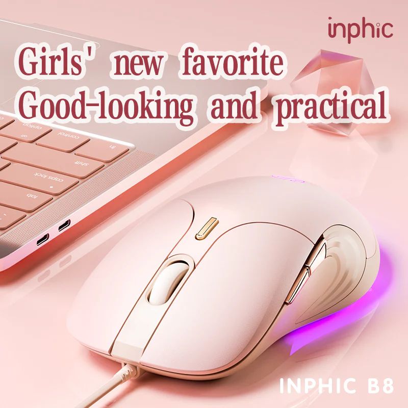 inphic® B8 Office Wired Mouse with 4000DPI