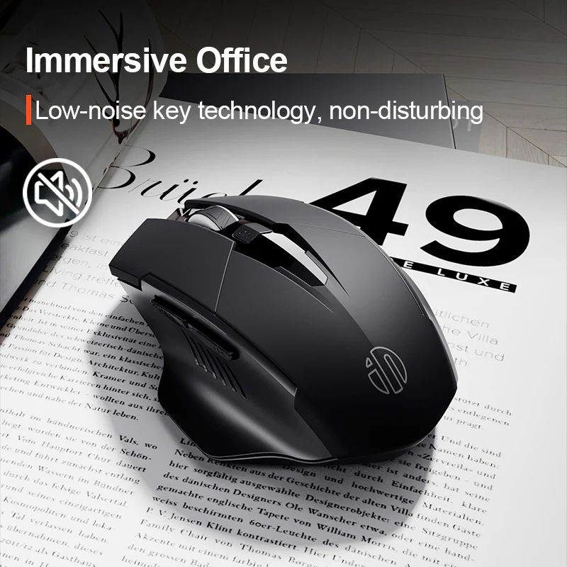 inphic® F1 2.4G Wireless Mouse with 500mAh Battery
