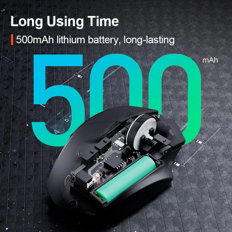 inphic® F1 2.4G Wireless Mouse with 500mAh Battery