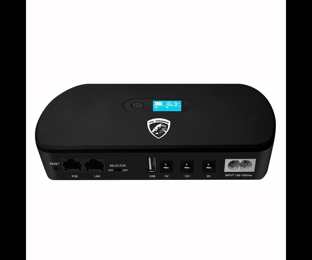 PC Power PCMU1018LCD 10400mAh Mini DC UPS