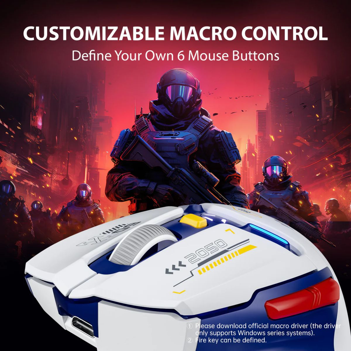 Inphic IN9 Tri-Mode Wireless Gaming Mouse
