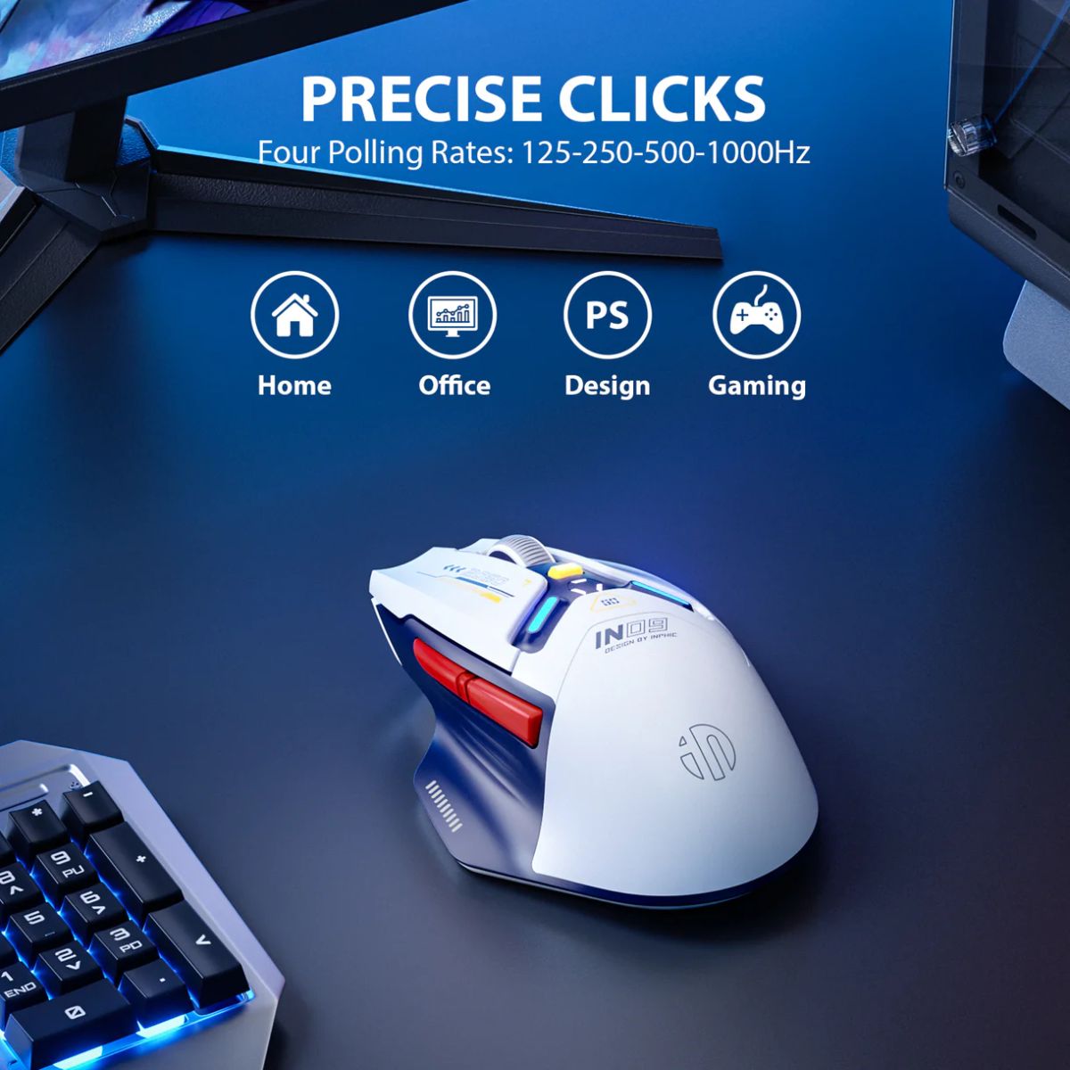 Inphic IN9 Tri-Mode Wireless Gaming Mouse
